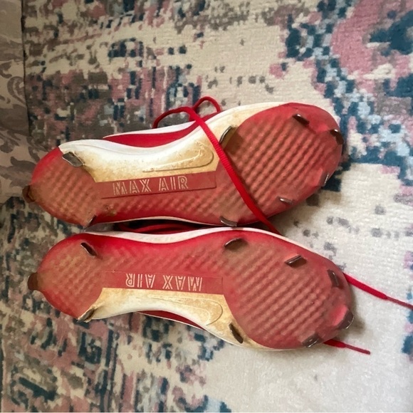 Nike Air Clipper '17 Men's Metal Baseball Cleats red white size 10.5 - Picture 8 of 13